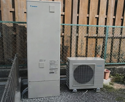 施工事例：エコキュートの設置